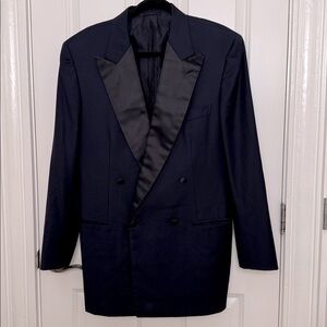 BRIONI Palladio Two-Piece Double Breasted Tuxedo, Navy Blue, size L/US 42, IT